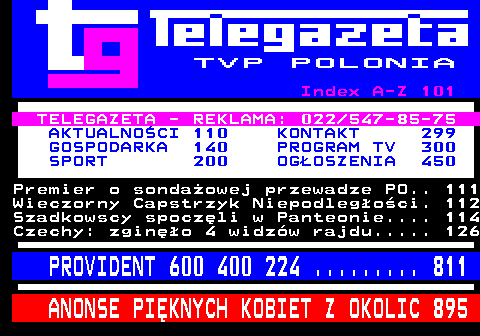 Teletext TVP Polonia