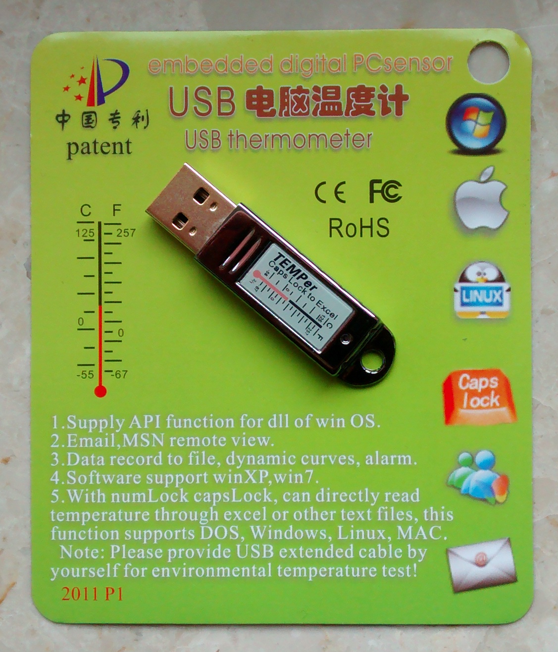 TEMPer USB thermometer