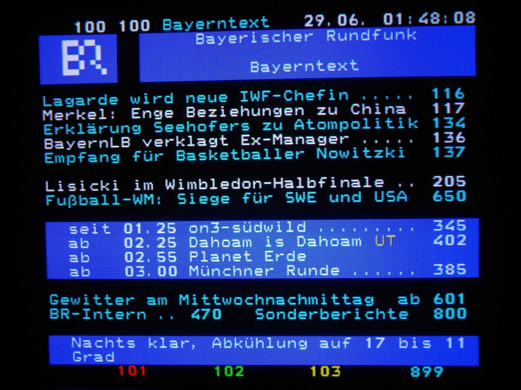 Teletext Bayerisches Fernsehen