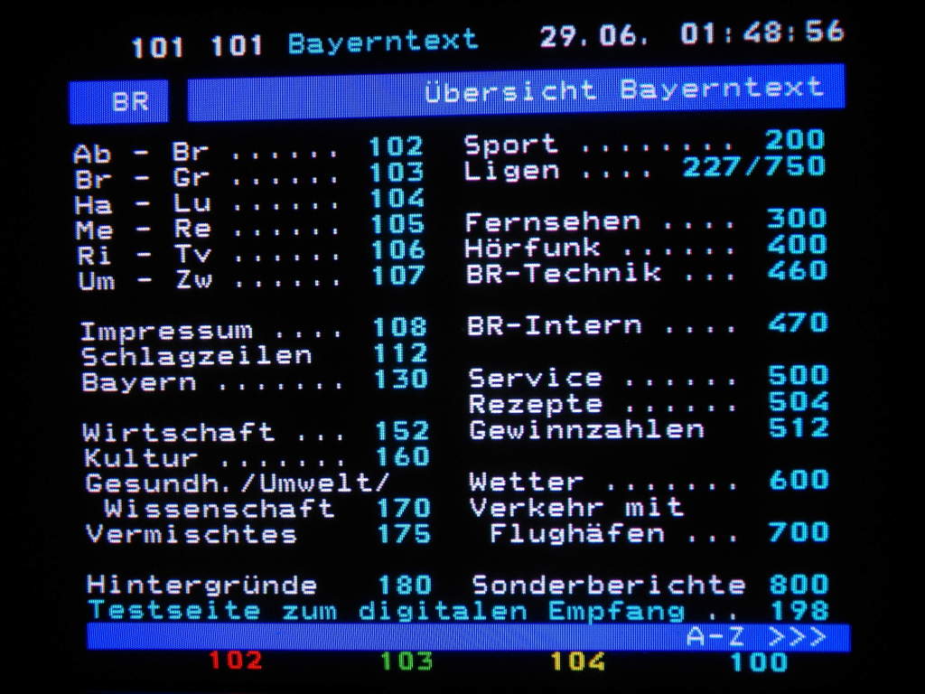 Teletext Bayerisches Fernsehen