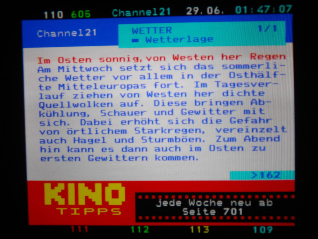 Teletext Channel 21