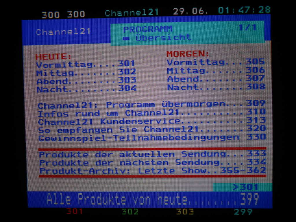 Teletext Channel 21