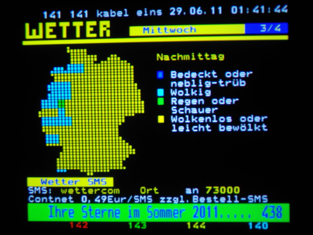 Teletext Kabel eins