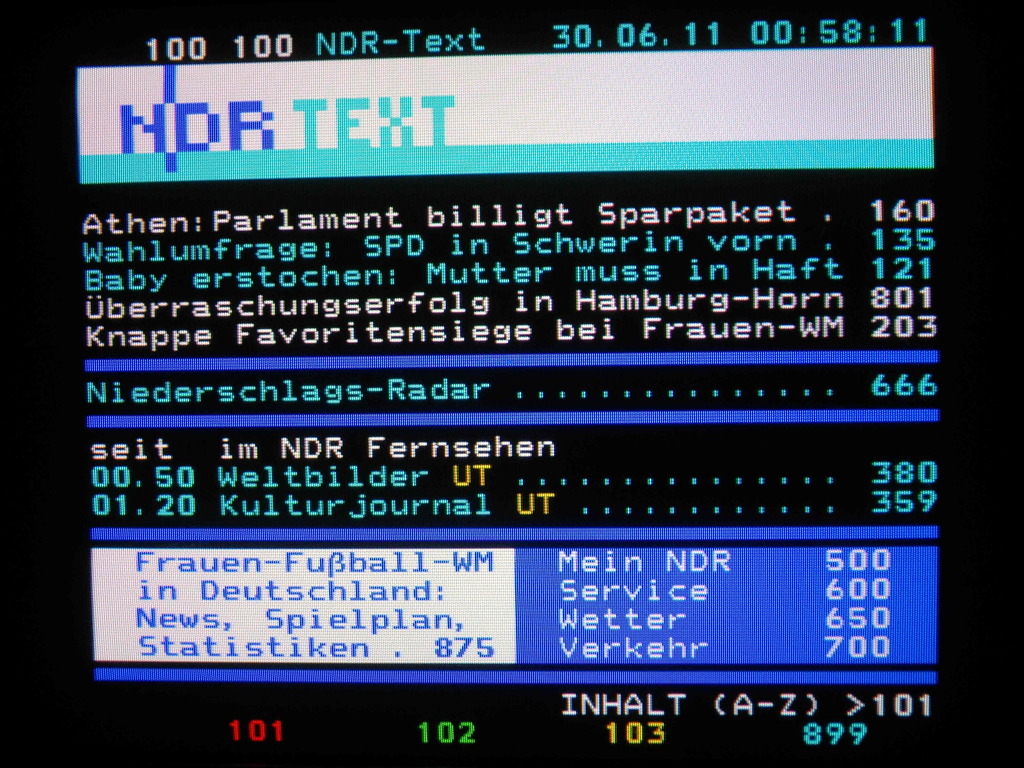 Teletext NDR Fernsehen