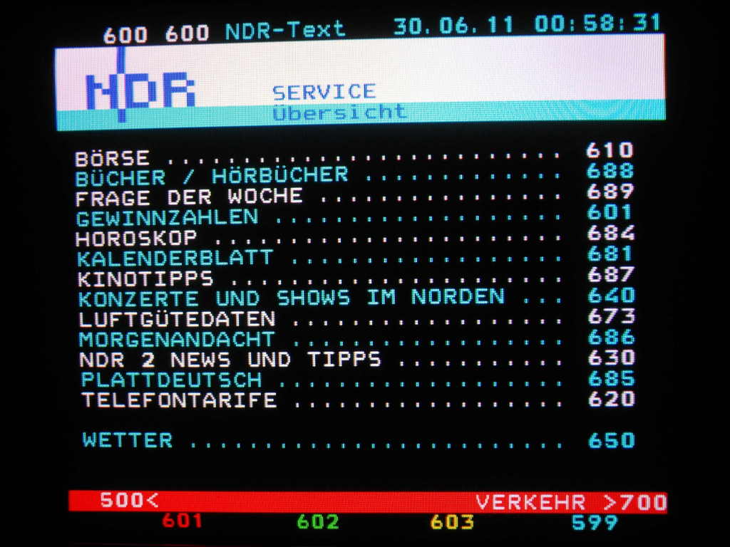 Teletext NDR Fernsehen