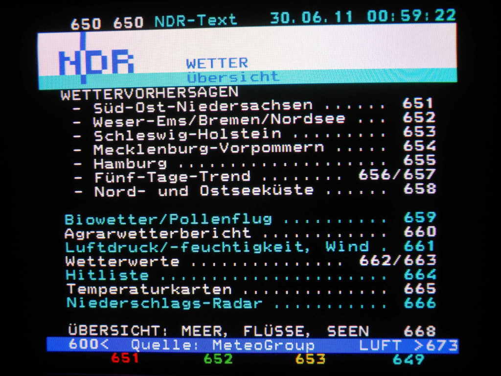 Teletext NDR Fernsehen