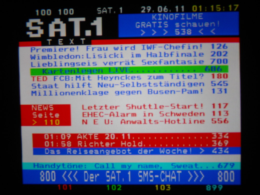 Teletext Sat. 1