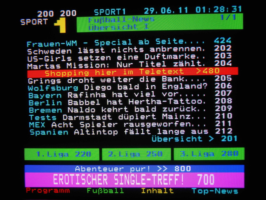 Teletext Sport1