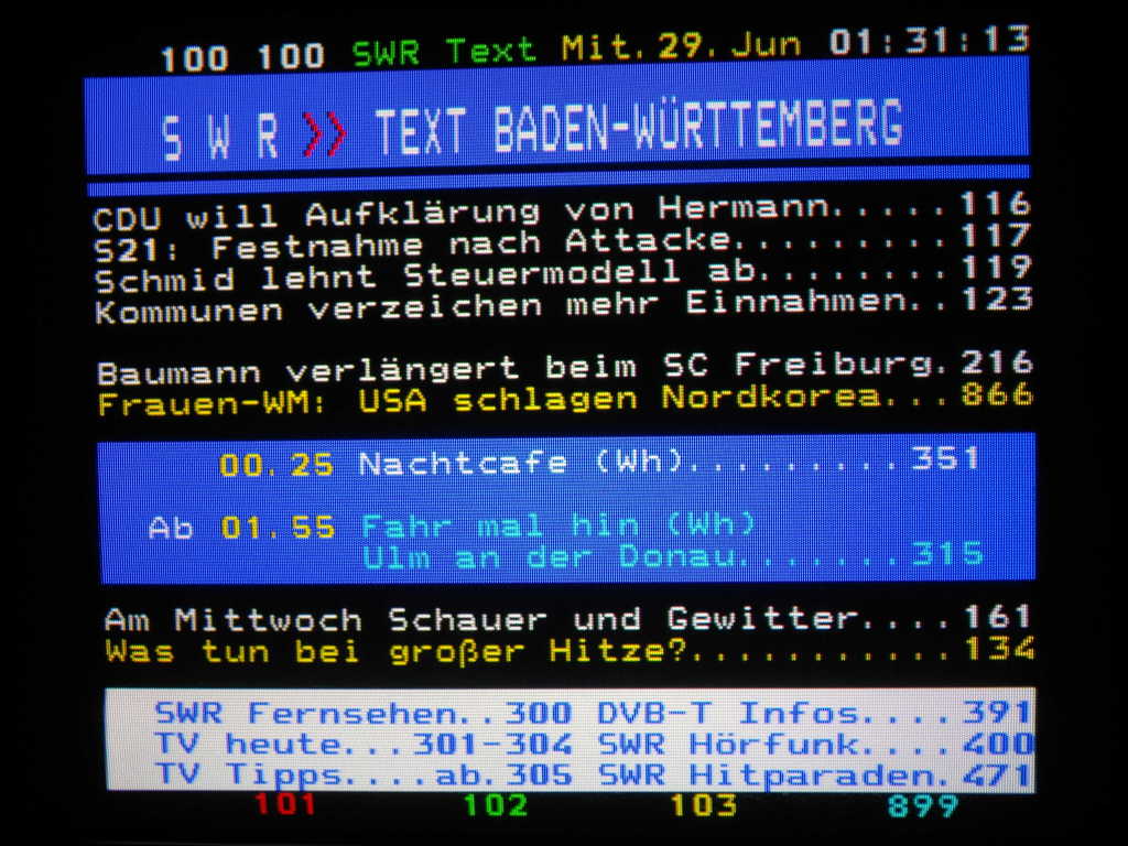 Teletext SWR Fernsehen