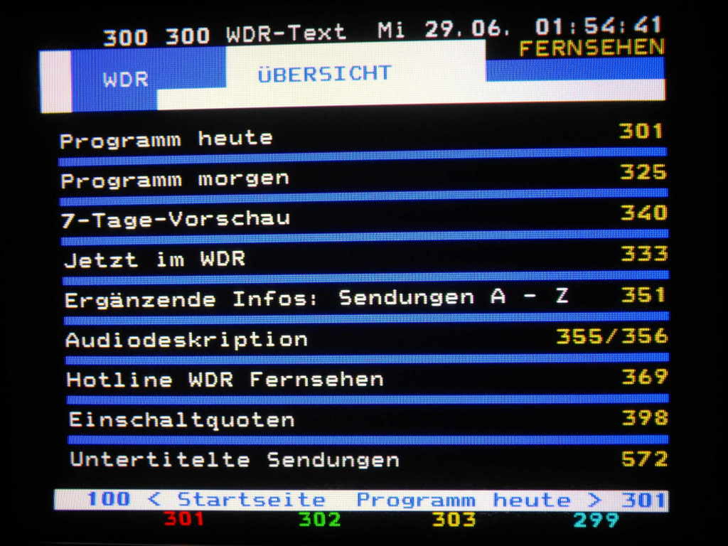 Teletext WDR Fernsehen