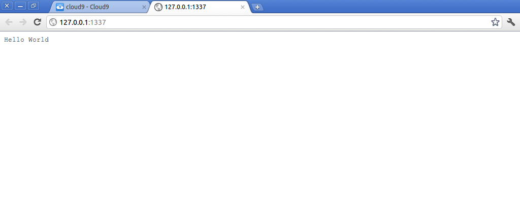 Hello World Server