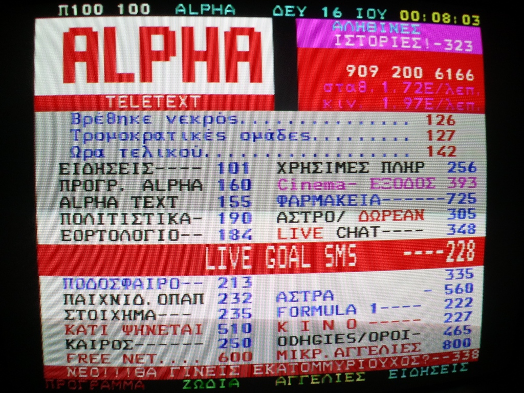 Teletext Alpha TV