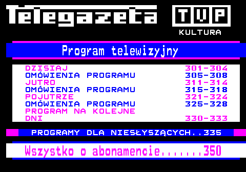 Teletext TVP Kultura