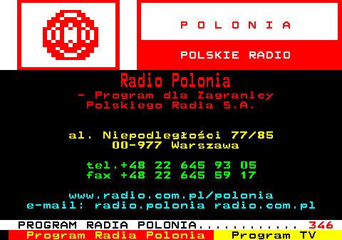Teletext TVP Polonia