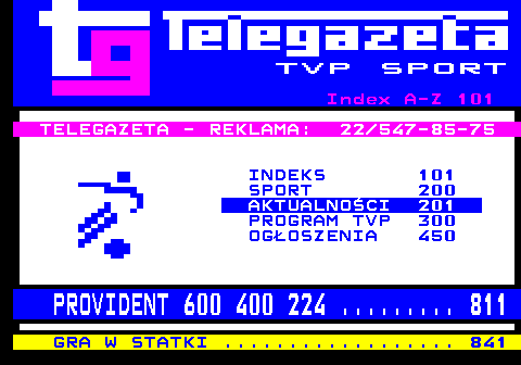 Teletext TVP Sport