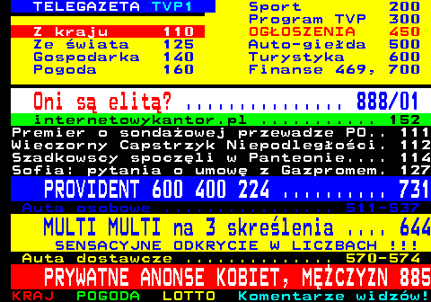 Teletext TVP 1