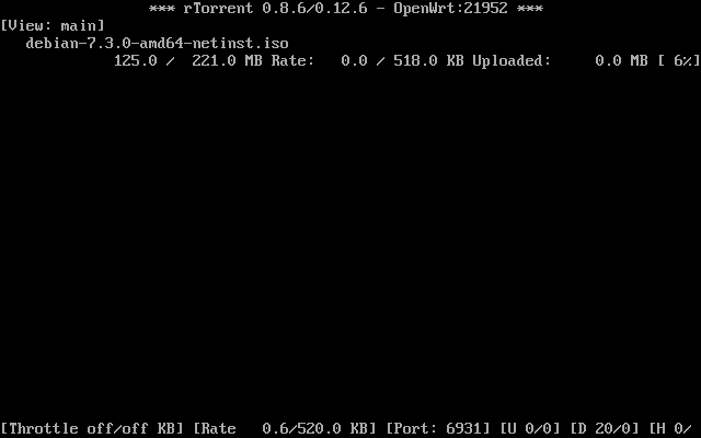 rTorrent on OpenWrt