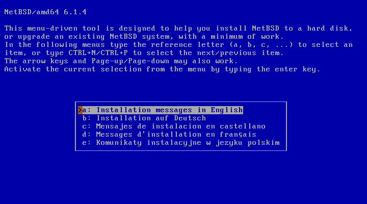 NetBSD Installer