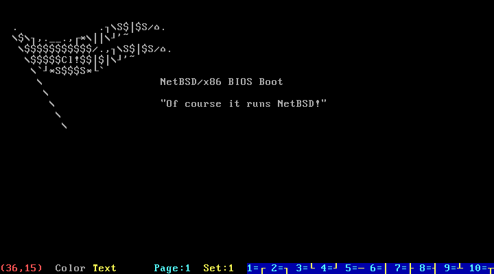 NetBSD ASCII Flag